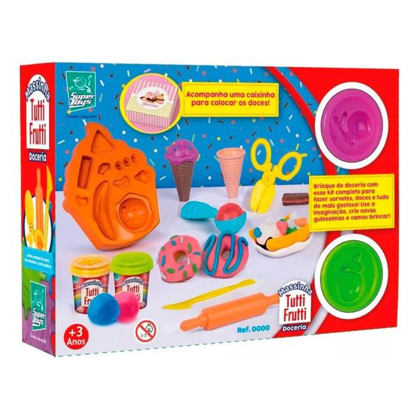 Imagem de Kit De Massinha Cheirosa De Modelar Infantil Tutti Frutti Doceria Com Acessorios Divertidos