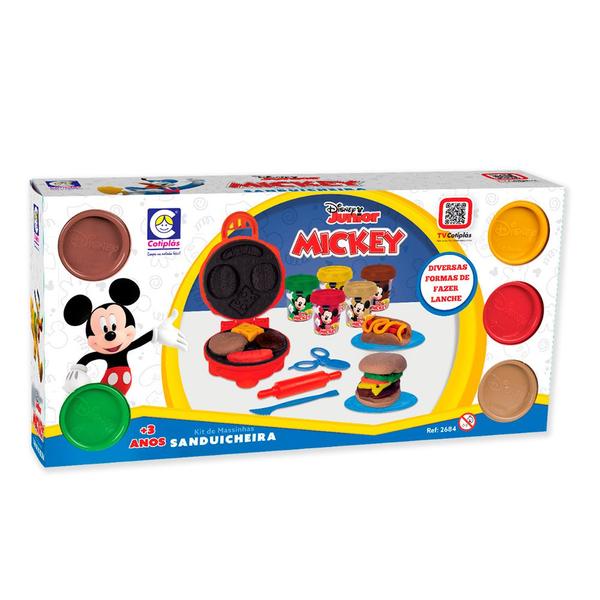 Imagem de Kit De Massinha Infantil Do Mickey Sanduicheira Divertida