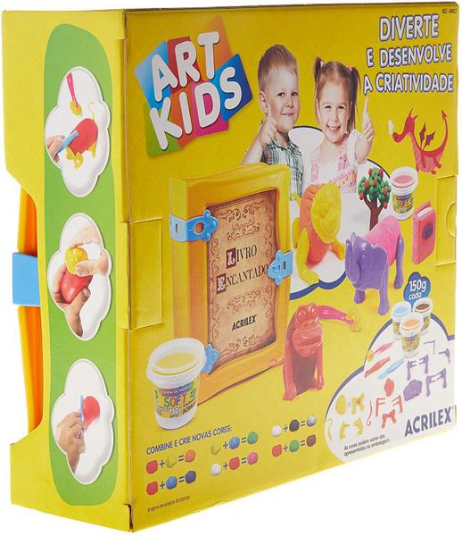 Imagem de Kit de Massinhas Art Kids Livro Encantado R.40027 Acrilex