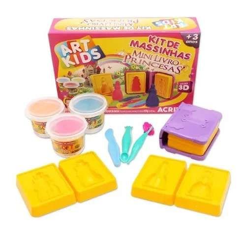 Imagem de Kit De Massinhas Art Kids Mini Livro Princesas 450g Acrilex