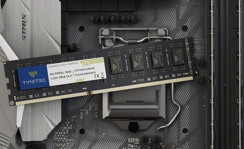 Imagem de KIT de memória RAM Timetec 32GB (4x8GB) DDR3L/DDR3 1600MHz