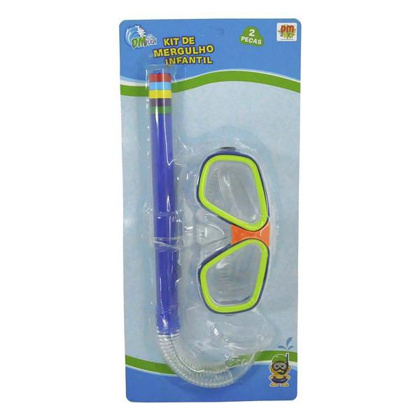 Imagem de Kit De Mergulho Infantil Máscara E Snorkel Respirador para Piscina Natação Mergulho Dm Splash