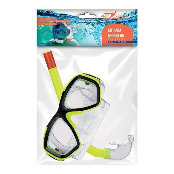 Imagem de Kit De Mergulho Máscara + Snorkel Praia Piscina Juvenil