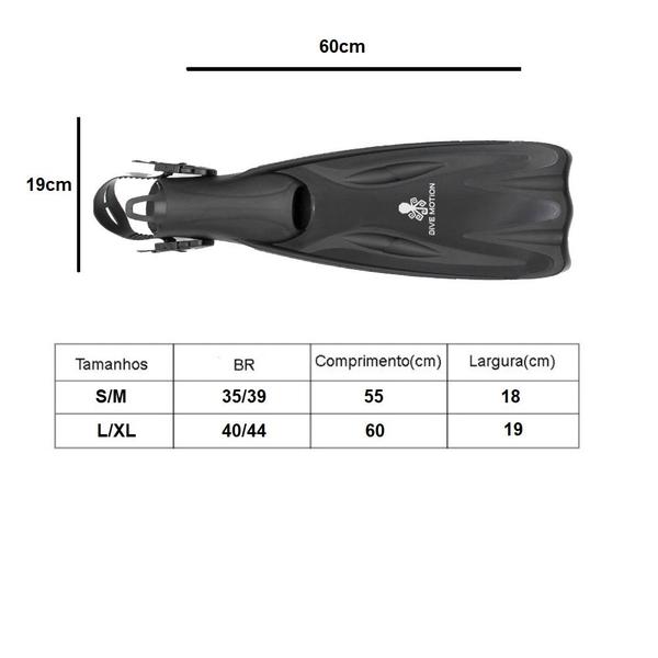 Imagem de Kit de Mergulho Panorâmico II + Nadadeira Jet Dive Motion