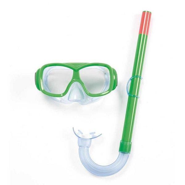 Kit De Mergulho Snorkel + Máscara Infantil Bestway - Verde - Best Way Imagem de Kit De Mergulho Snorkel + Máscara Infantil Bestway - Verde