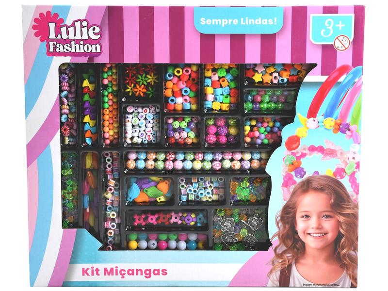 Kit de Miçangas Lulie Fashion - 134 peças Imagem de Kit de Miçangas Lulie Fashion
