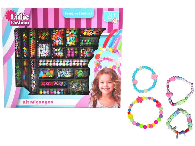 Kit de Miçangas Lulie Fashion - 134 peças Imagem de Kit de Miçangas Lulie Fashion