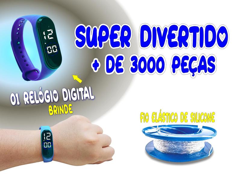 Imagem de Kit De Miçangas Para Fazer Pulseiras Infantil Para Meninos