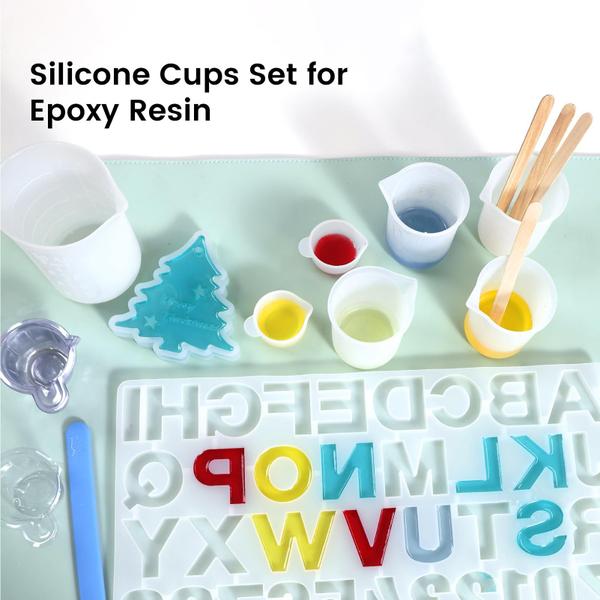 Imagem de Kit de mistura de resina Resiners 36PCS Copos de medição de silicone 250m