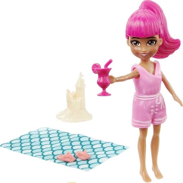 Imagem de Kit De Moda Aquático Polly Pocket Mattel 50 Acessórios