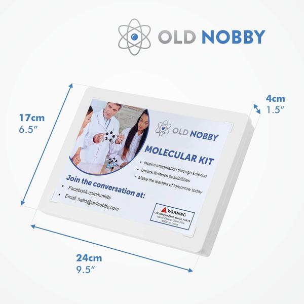 Imagem de Kit de modelo molecular de química Old Nobby 239 Pc com estojo