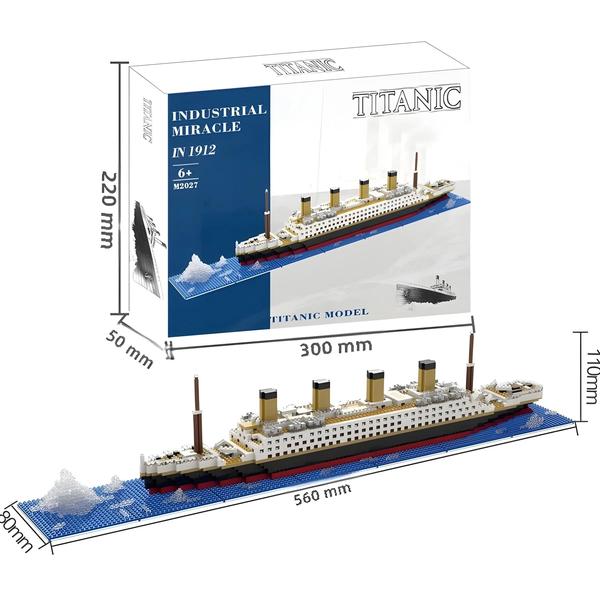 Imagem de Kit de Modelo Titanic Gigante - Blocos de Construção para Montar