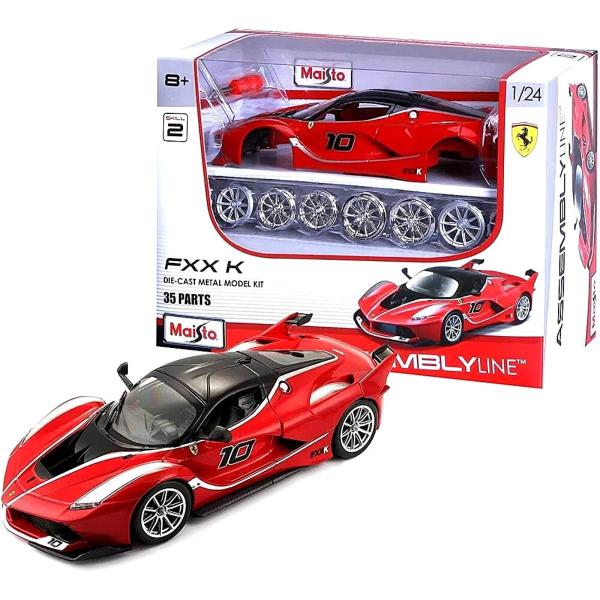 Imagem de Kit De Montar Carro Ferrari Fxxk 1/24 Vermelho Maisto 39132