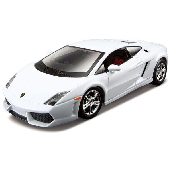 Imagem de Kit De Montar Carro Lamborguini Gallardo Lp 5604 1/24 Branco Maisto 39291