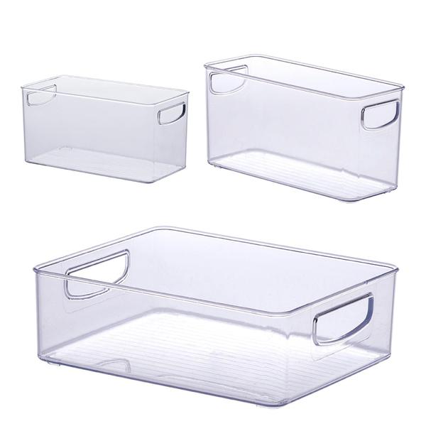 Imagem de Kit de Organizadores para Lavanderia Cristal Diamond - 3 pçs