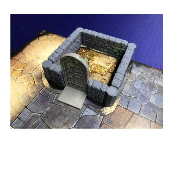 Imagem de Kit de parede muros para Massive Darkness 2  RPG board game