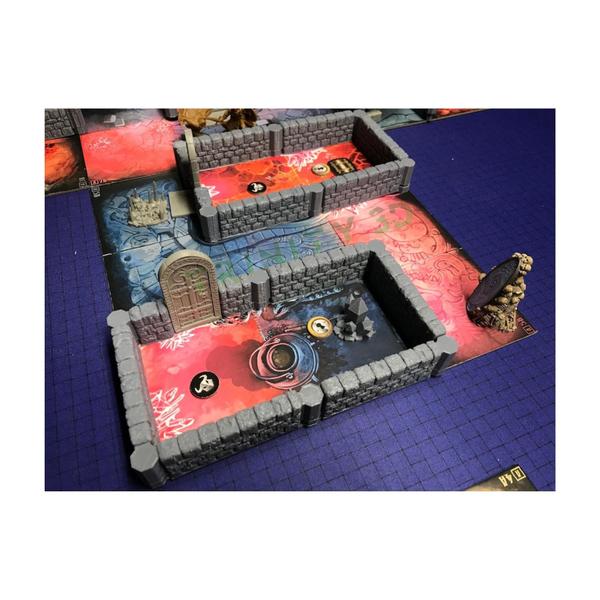 Imagem de Kit de parede muros para Massive Darkness 2  RPG board game