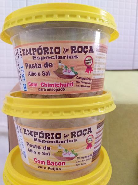 Imagem de Kit de  Pasta de alho e Sal  C/ 12 potes 250g