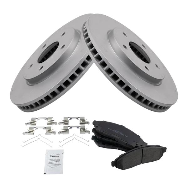 Imagem de Kit de pastilhas de freio e rotor TRQ compatível com Nissan LEAF NV200