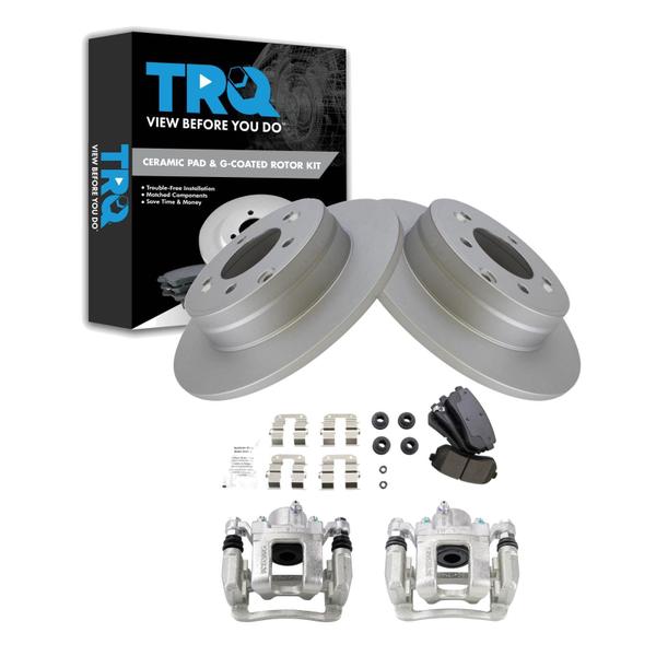 Imagem de Kit de pastilhas de freio e rotor TRQ Rear 2015 Hyundai 5 peças