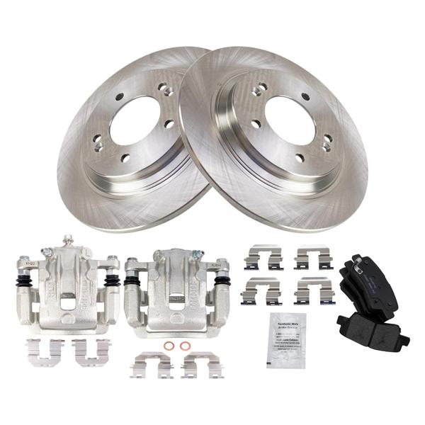 Imagem de Kit de pastilhas de freio e rotor TRQ Rear Ceramic para Hyundai Azera