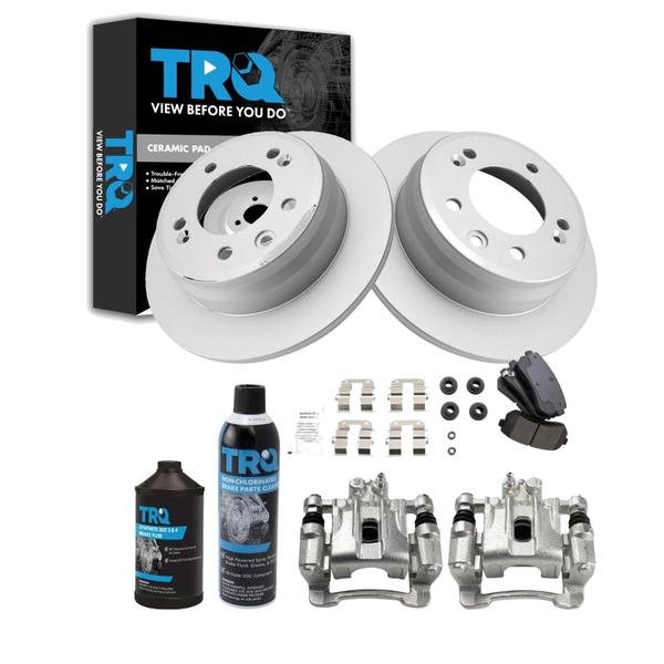 Imagem de Kit de pastilhas de freio e rotor TRQ Rear para Hyundai Tucson e Kia