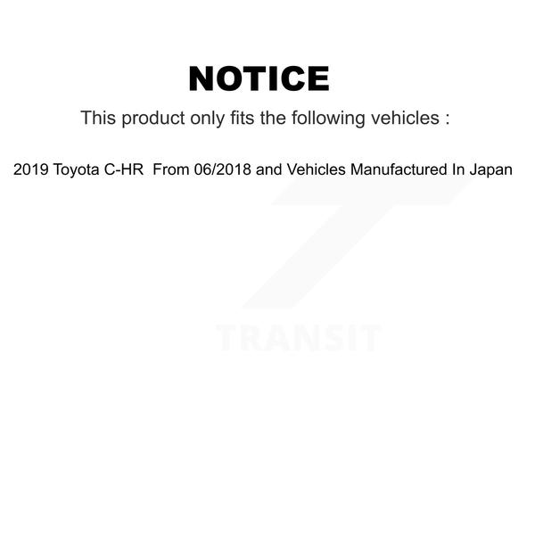 Imagem de Kit de pastilhas de freio TEC Ceramic Dianteiro Traseiro 2019 Toyota C-HR