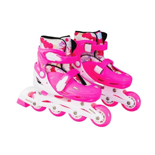 Imagem de Kit de Patins Mini Travessos 4 Peças 31/34 Lisa - Unik Toys