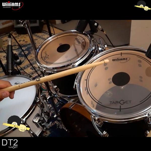 Kit de Peles Williams Target - DT2 Duplo filme Clear 10/12/14/20 - Williams Drumheads Imagem de Kit de Peles Williams Target - DT2 Duplo filme Clear 10/12/14/20