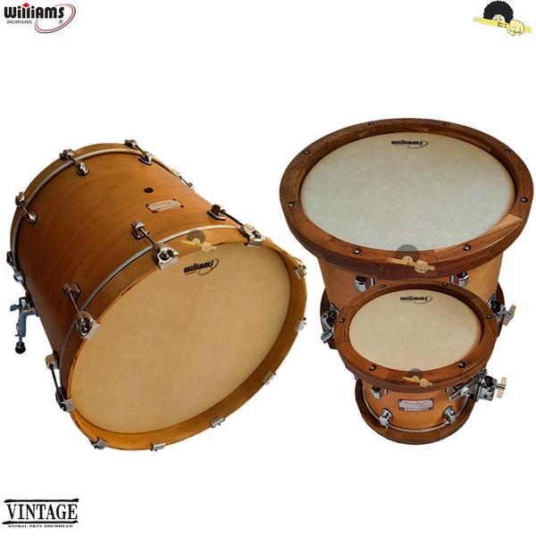 Kit de Peles Williams WVT1 Vintage Clássica filme simples (12/16/22) - Williams Drumheads Imagem de Kit de Peles Williams WVT1 Vintage Clássica filme simples (12/16/22)