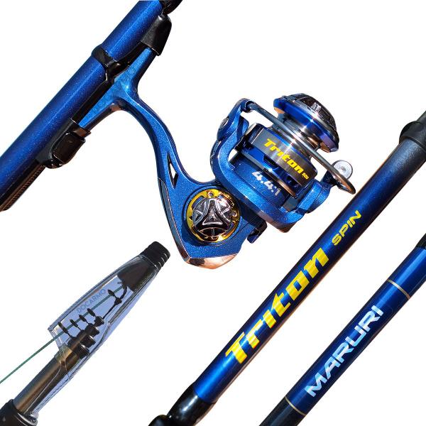 Imagem de Kit de Pesca Maruri Molinete Triton + Vara Triton Spin 2,40m