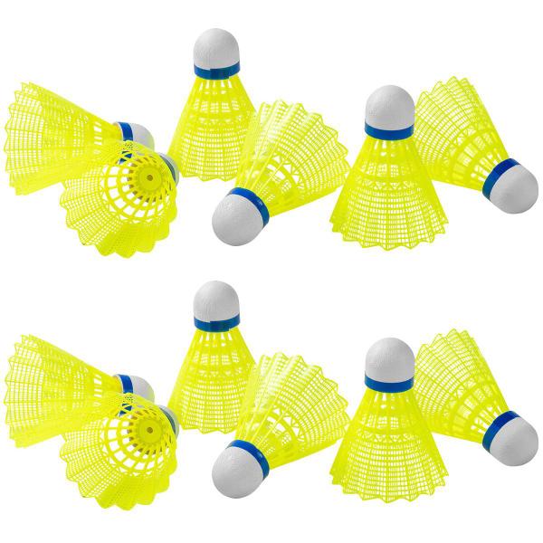 Imagem de Kit de Petecas com 12 Unidades Badminton Resistente Precisas Ágeis Leves Vollo