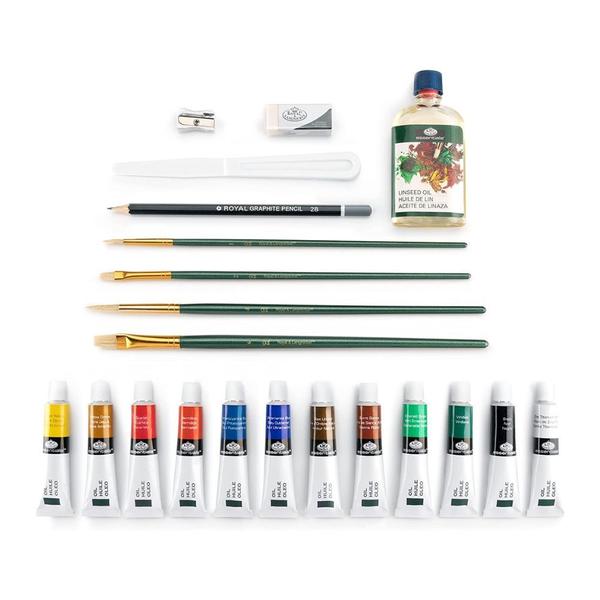 Imagem de Kit de Pintura a Óleo com Maleta 28 Pçs