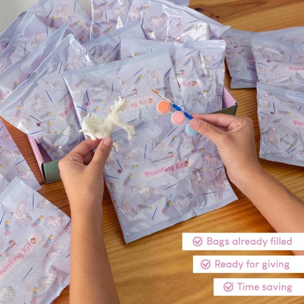 Imagem de Kit de pintura BONNYCO Unicorn Party Favors com 16 conjuntos para crianças