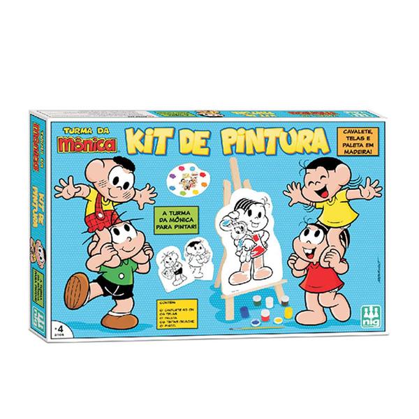 Imagem de Kit de Pintura com Cavalete - Turma da Mônica - Nig Brinquedos