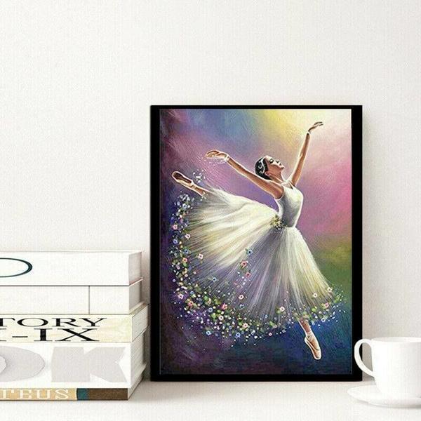 Imagem de Kit de pintura de diamantes Wokex Ballerina Girl 30x40cm 5D Art Car