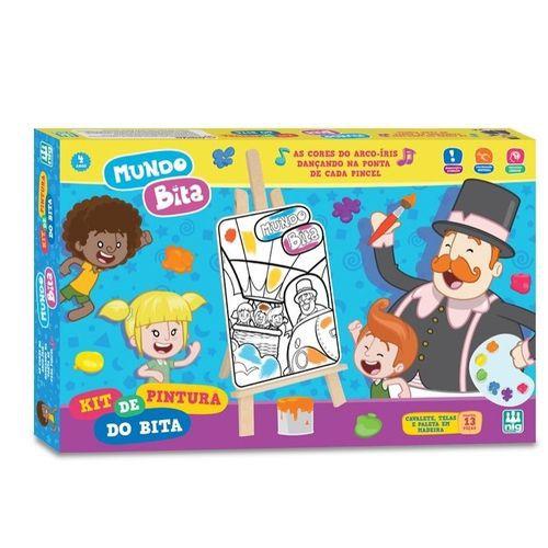 Imagem de Kit De Pintura Educativo Infantil Mundo Bita Em Madeira