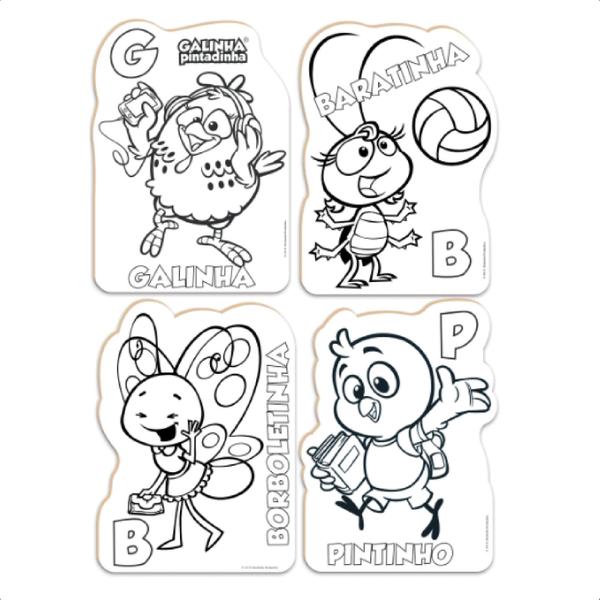 Kit De Pintura Galinha Pintadinha Infantil Divertido em Madeira +4 anos Nig Brinquedos - 0732 Imagem de Kit De Pintura Galinha Pintadinha Infantil Divertido em Madeira +4 anos Nig Brinquedos - 0732