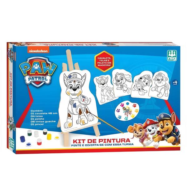 Imagem de Kit de Pintura Infantil Patrulha Canina Nig Brinquedos