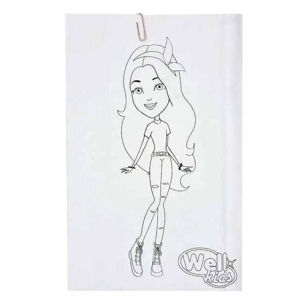 Imagem de Kit de Pintura Maleta Escolar 98 Peças Canetinhas Glam Girls 