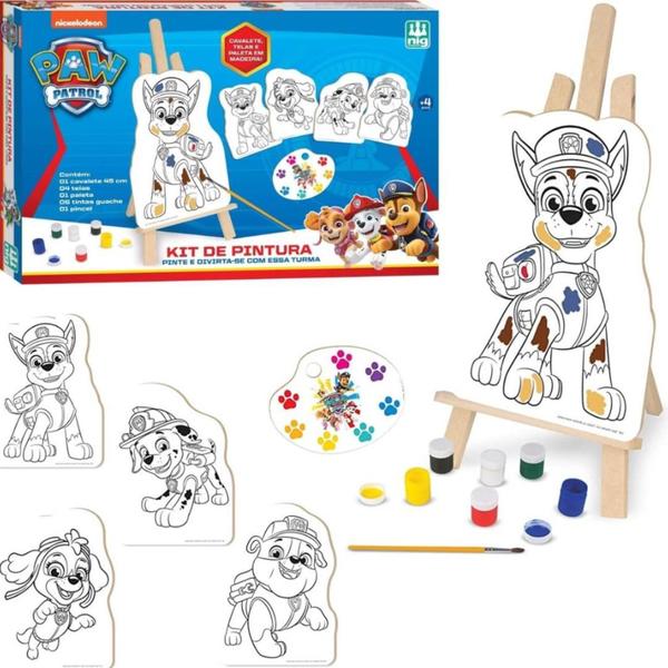 Imagem de Kit de Pintura Patrulha Canina - Ref 0680 Nig Brinquedos