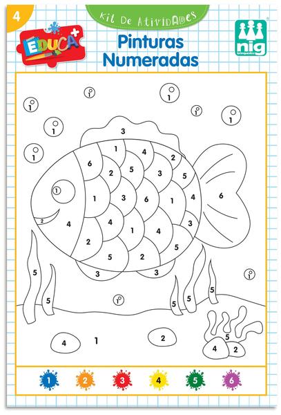 Kit de Pinturas e Atividades Infantil Educa+ 0480 Nig Brinquedos Imagem de Kit de Pinturas e Atividades Infantil Educa+ 0480 Nig Brinquedos