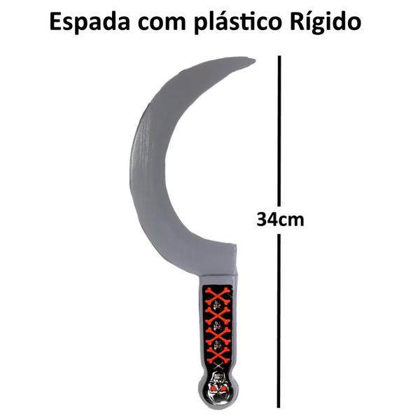 Kit de Pirata de Brinquedo com 2 Espadas 2 Ganchos - Big Boy Imagem de Kit de Pirata de Brinquedo com 2 Espadas 2 Ganchos