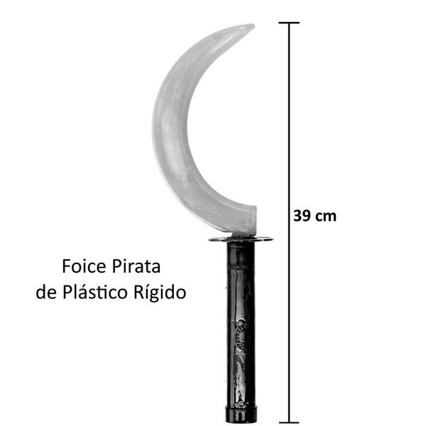 Kit de Pirata de Brinquedo com Espada Gancho e Foice - Big Boy Imagem de Kit de Pirata de Brinquedo com Espada Gancho e Foice