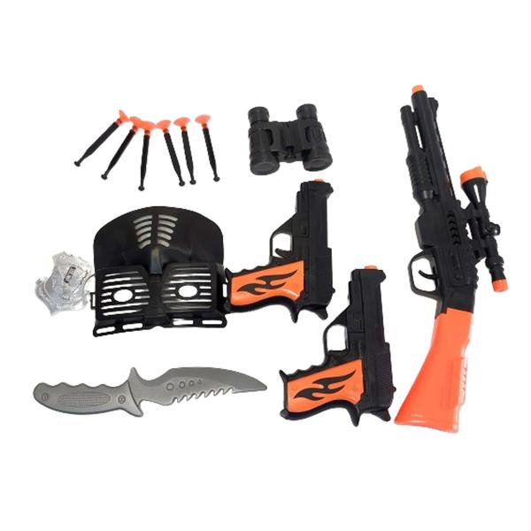 Imagem de Kit de policia infantil com 1 nerf e 6 dardos