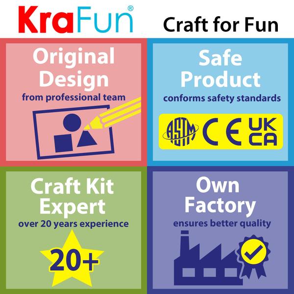 Imagem de Kit de ponto cruz KRAFUN Beginner My First para crianças de 5 anos ou mais