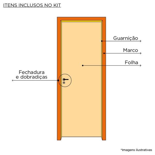 Imagem de Kit de Porta Completo Angelim 85 cm, Esquerda Rondosul P13