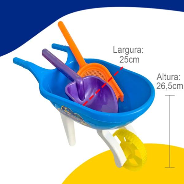 Imagem de Kit de Praia Parque Super Carrinho De Mão Radical 9 Peças