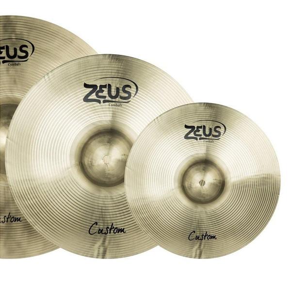 Imagem de Kit de Pratos de Bateria Zeus Custom Set-E com 5