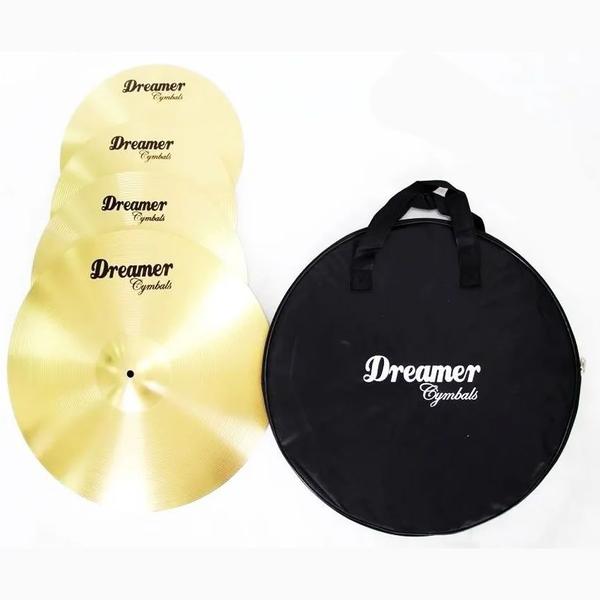 Imagem de Kit De Pratos Para Bateria Dreamer Brass 14/16/20 + Bag